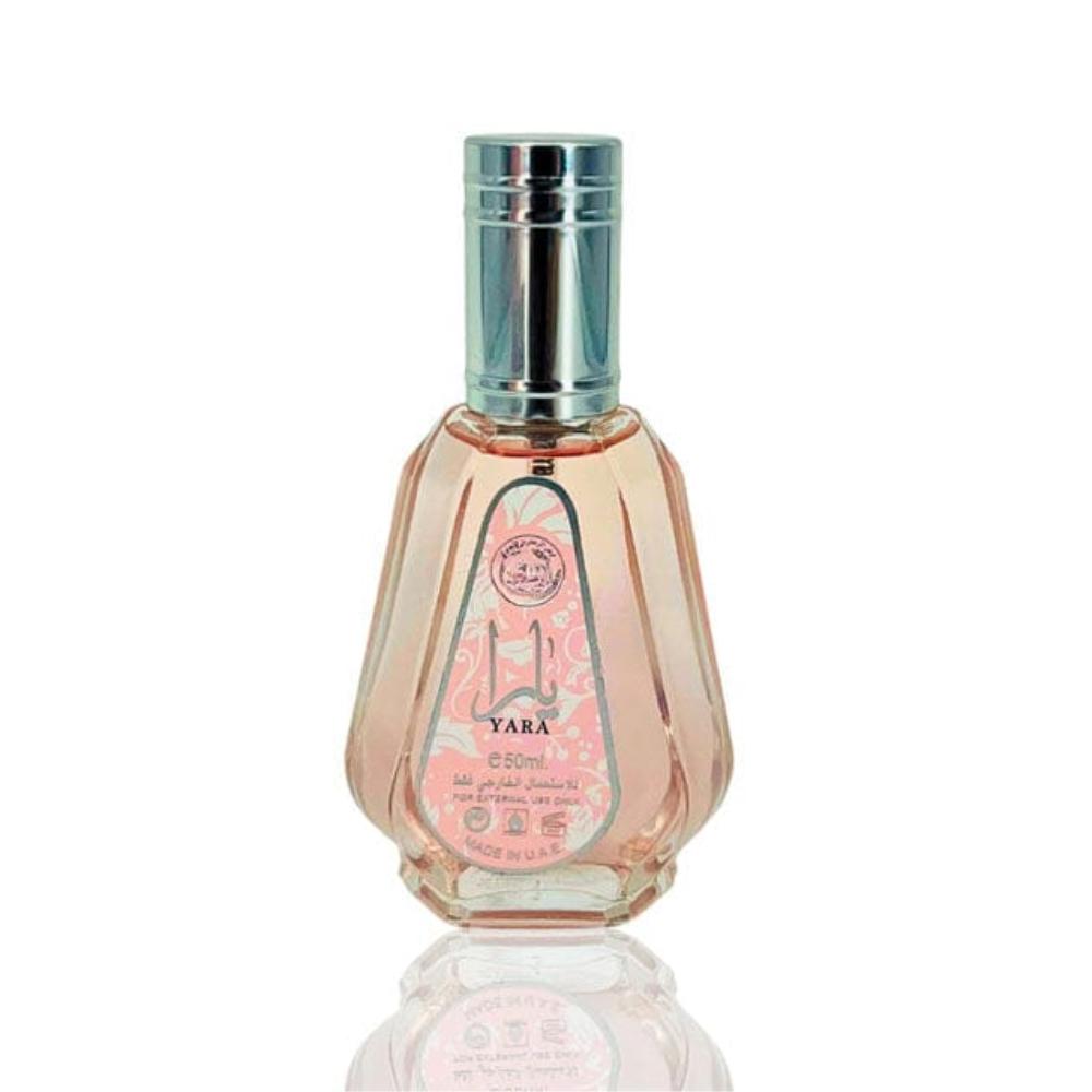 Lattafa Yara 4-Piece Gift Set for Women – 1.7 Oz EDP + Air Freshener + Body Spray + Perfume Oil Fragrance Set