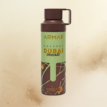 Armaf Odyssey Dubai Chocolat Gourmand Deodorant Body Spray 6.8 oz for Men | Amber Vanilla Fragrance | Coffee Chocolate Caramel