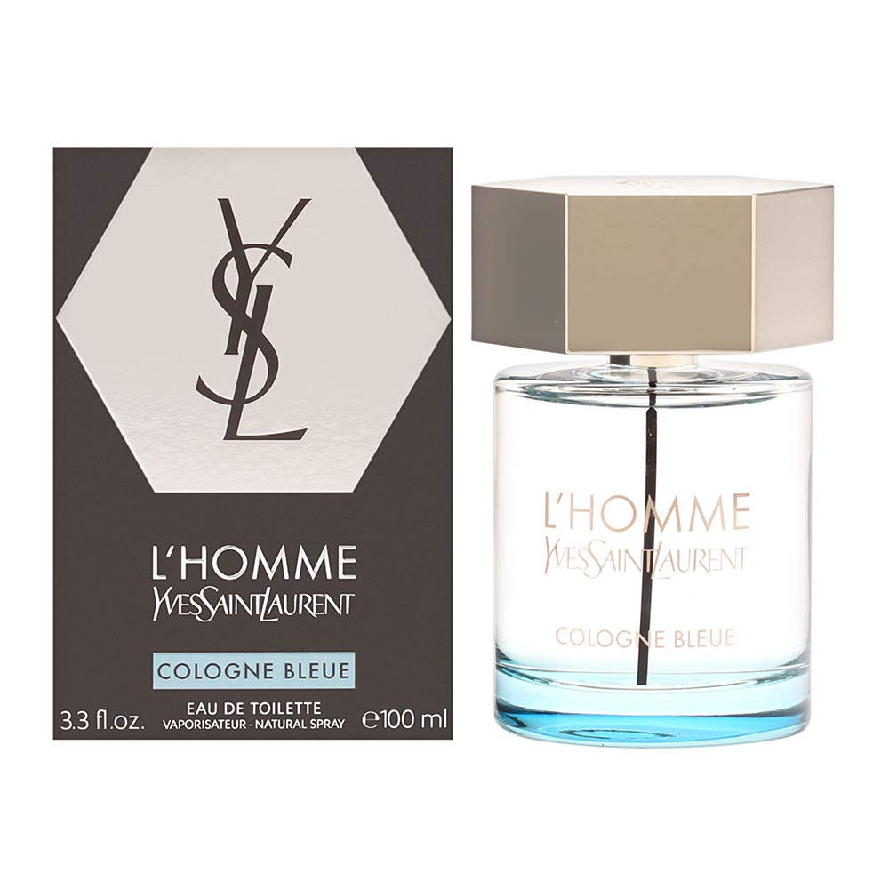 Yves Saint Laurent L’Homme Cologne Bleue Eau de Toilette for Men 3.4 oz