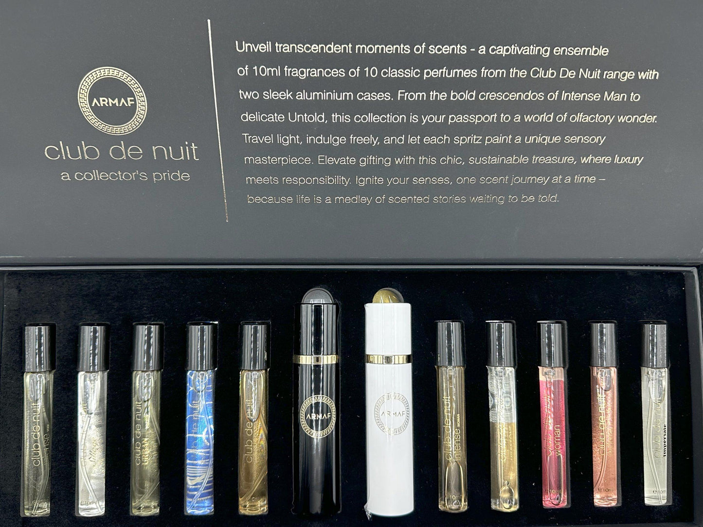 Armaf Club de Nuit Discovery Gift Set - 10 Club de Nuit Perfumes (0.3 oz/ 10 ml each)