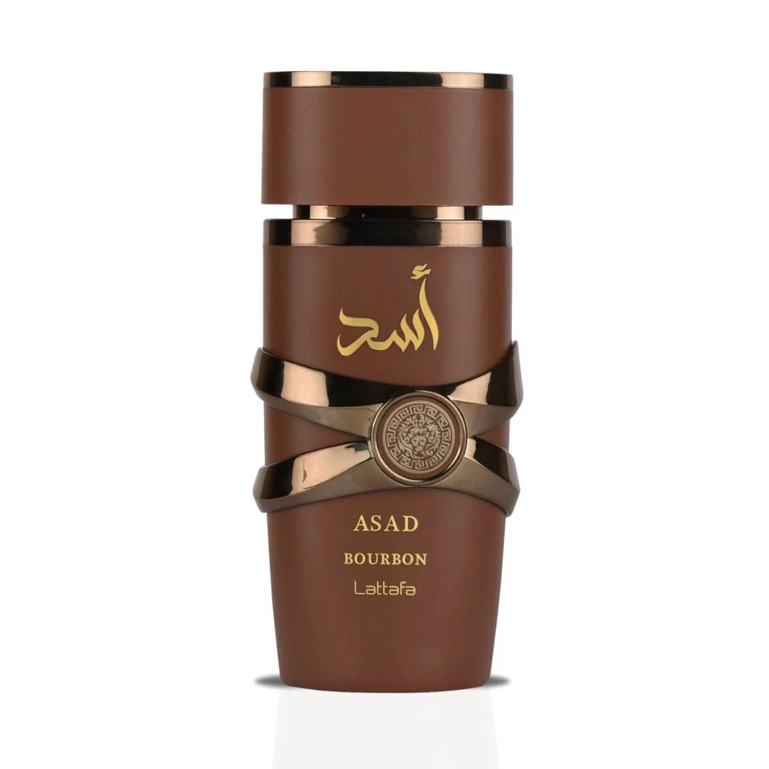 Lattafa Asad Bourbon Eau de Parfum Spray for Unisex 3.4 Oz