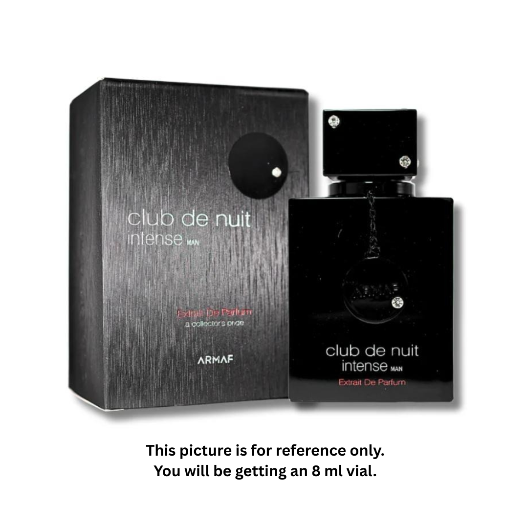 Armaf Club De Nuit Intense Man Extrait de Parfum 8ml / 0.27oz – 100% Original Authentic Decanted Perfume Spray