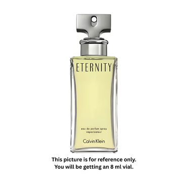 Calvin Klein Eternity Eau de Parfum Women 8ml / 0.27oz – 100% Original Authentic Decanted Perfume Spray