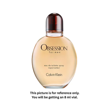 Calvin Klein Obsession for Men Eau de Toilette 8ml / 0.27oz – 100% Original Authentic Decanted Perfume Spray