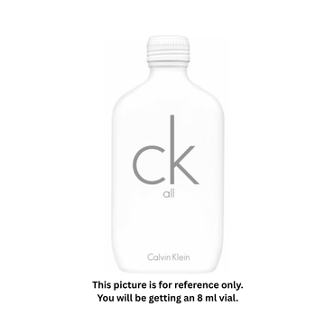 Calvin Klein CK All Eau de Toilette 8ml / 0.27oz – 100% Original Authentic Decanted Perfume Spray (Unisex)