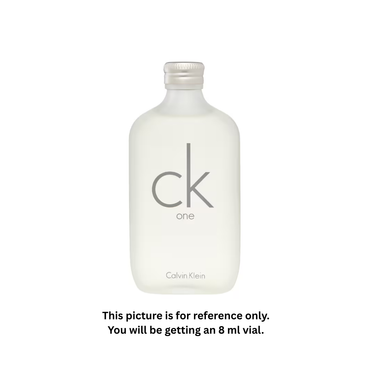 Calvin Klein CK One Eau de Toilette 8ml / 0.27oz – 100% Original Authentic Decanted Perfume Spray (Unisex)