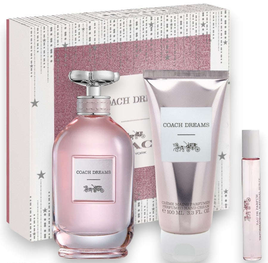 Coach Dreams 3-Piece Gift Set for Women (3 Oz EDP, Mini EDP & Body Lotion)
