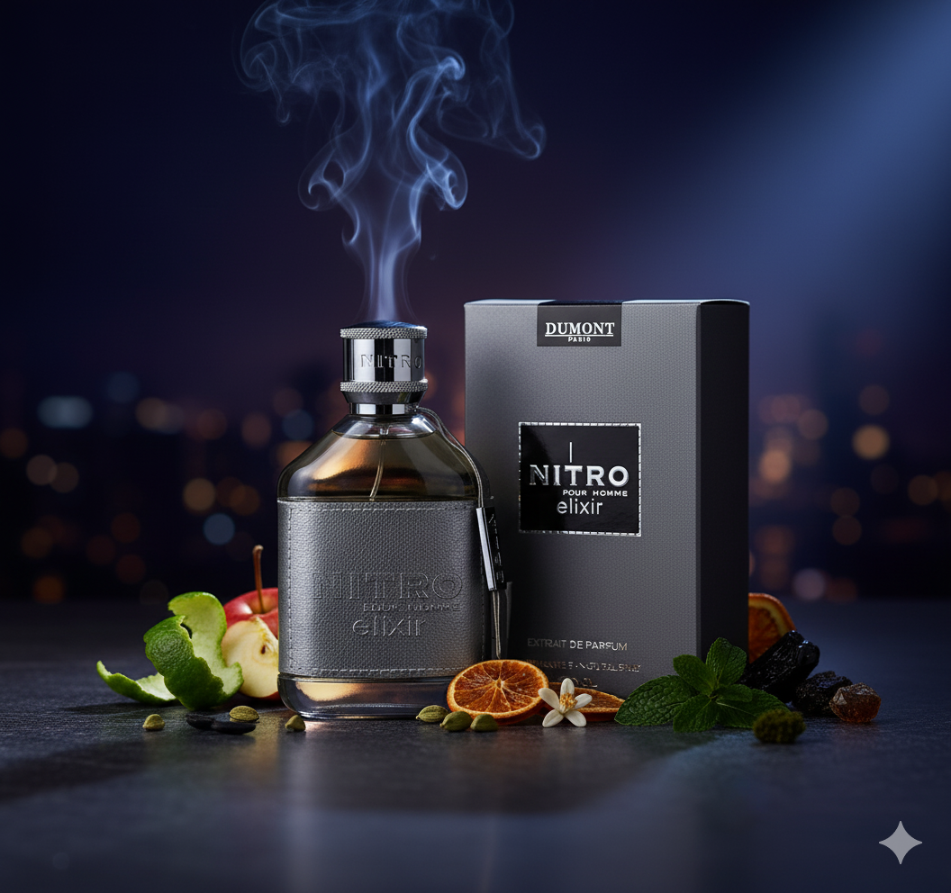 Dumont Nitro Elixir Extrait De Parfum for Men 3.4 oz