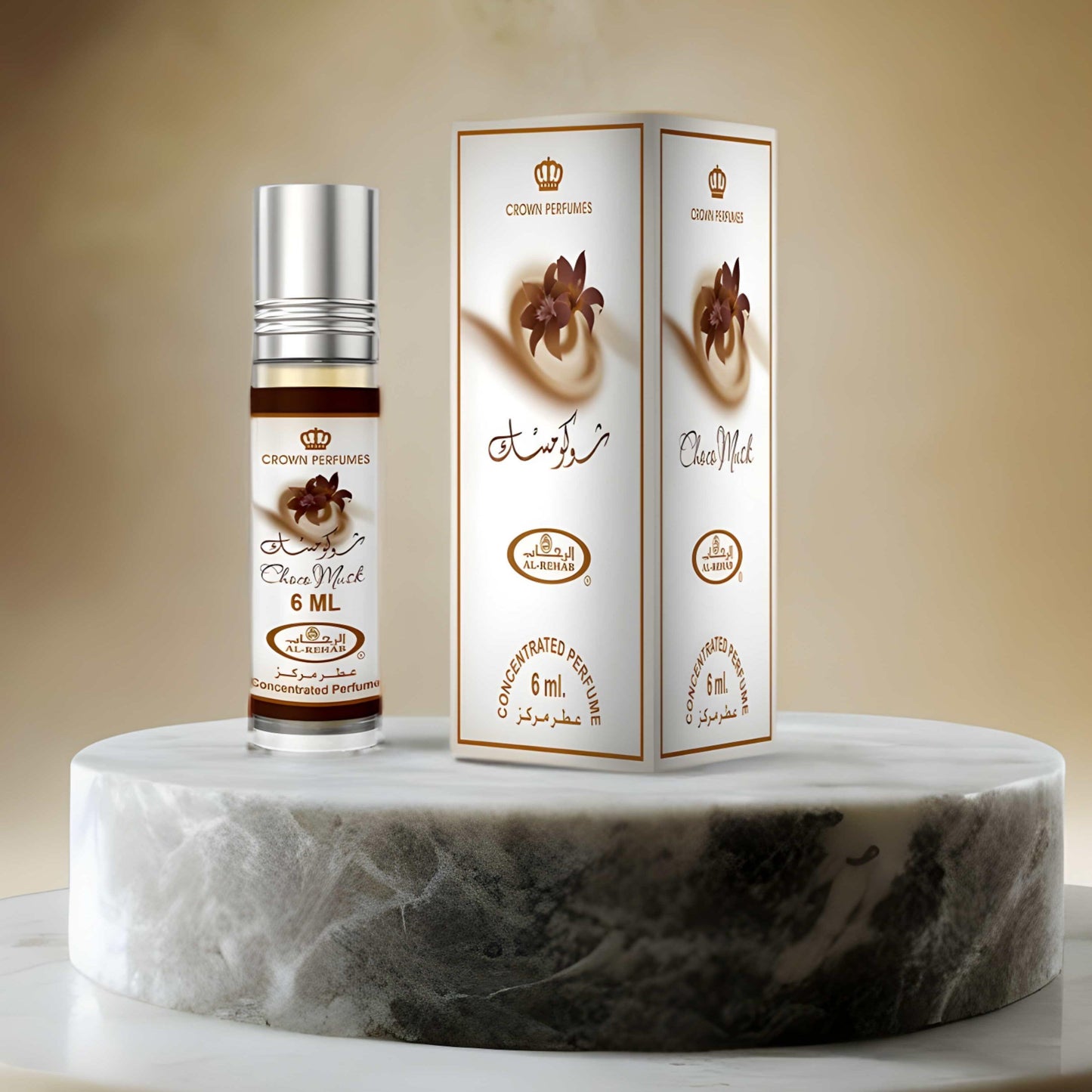 Choco Musk Concentrated Perfume Oil Roll-On - 0.2 oz / 6 ml by Al-Rehab - (Box of 6)