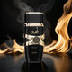 A black and gold Lattafa Asad perfume bottle 