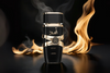 A black and gold Lattafa Asad perfume bottle 