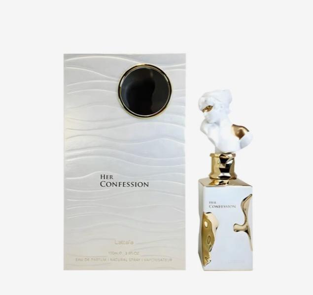 Lattafa Her Confession Eau de Parfum for Women Spray, 3.4 Oz / 100 Ml