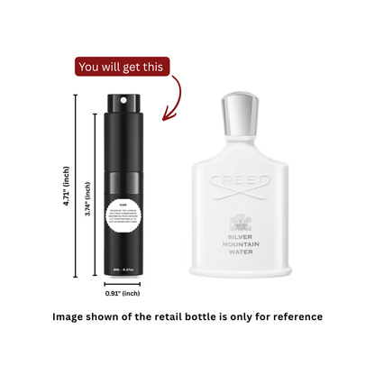 Creed Silver Mountain Water Eau de Parfum for Men 8ml / 0.27oz – 100% Original Authentic Decanted Perfume Spray