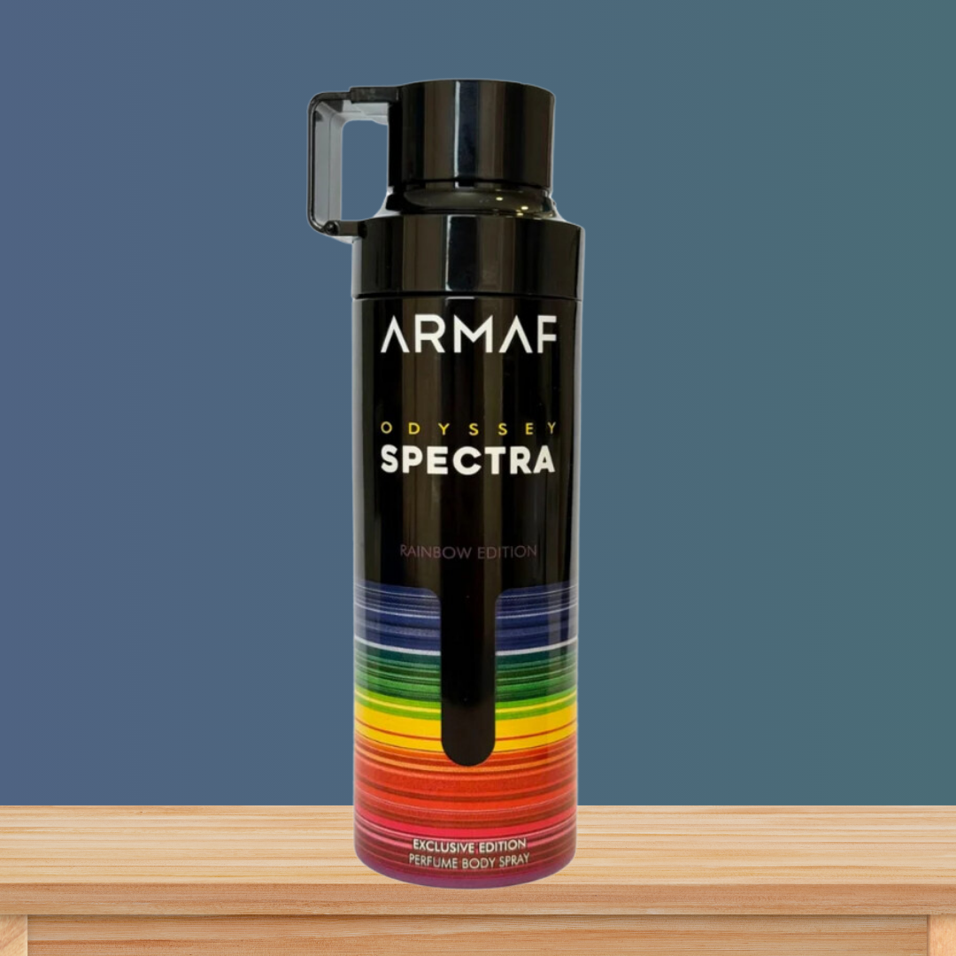 Armaf Odyssey Spectra Rainbow Deodorant Spray 6.7 oz for Men | Oriental Spicy Fragrance | Apple Cinnamon Vanilla