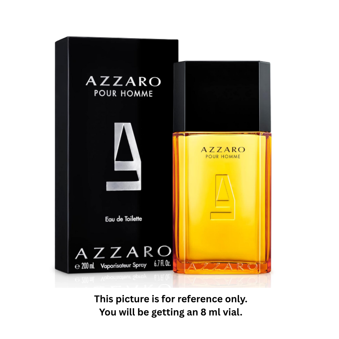 Azzaro Pour Homme Eau de Toilette Men 8ml / 0.27oz – 100% Original Authentic Decanted Perfume Spray