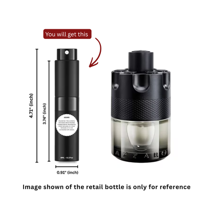 Azzaro The Most Wanted Eau de Toilette 8ml / 0.27oz – 100% Original Authentic Decanted Perfume Spray