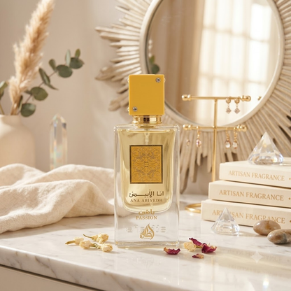 Lattafa Ana Abiyedh Passion Eau de Parfum Spray 2.0 oz for Women | Amber Vanilla Fragrance | Passionfruit Coconut Vanilla