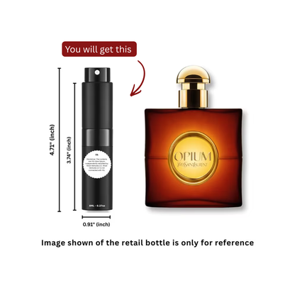 YSL Opium for Women Eau de Toilette 8ml / 0.27oz – 100% Original Authentic Decanted Perfume Spray