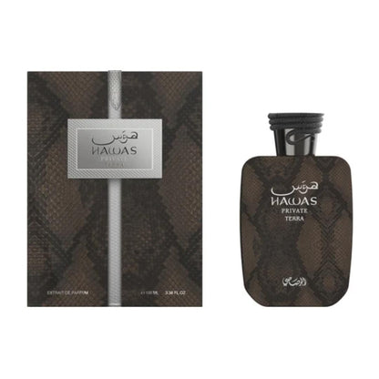 Rasasi Hawas Private Terra Extrait De Parfum 3.4 oz
