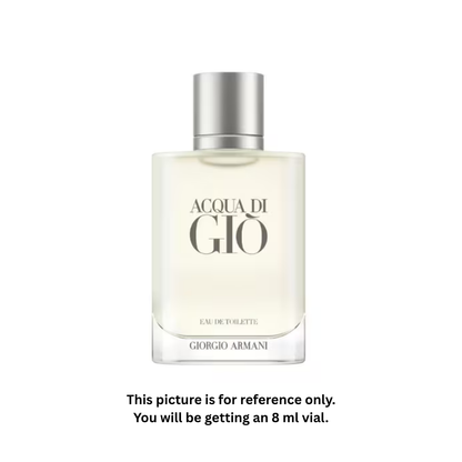 Acqua di Gio Eau de Toilette Travel Spray – 100% Original Authentic Decanted Perfume Spray