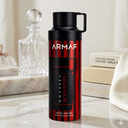 Armaf Odyssey Revolution Ultra Edition Body Spray 6.8 oz for Men | Woody Spicy Fragrance | Citrus Violet Sea Accords