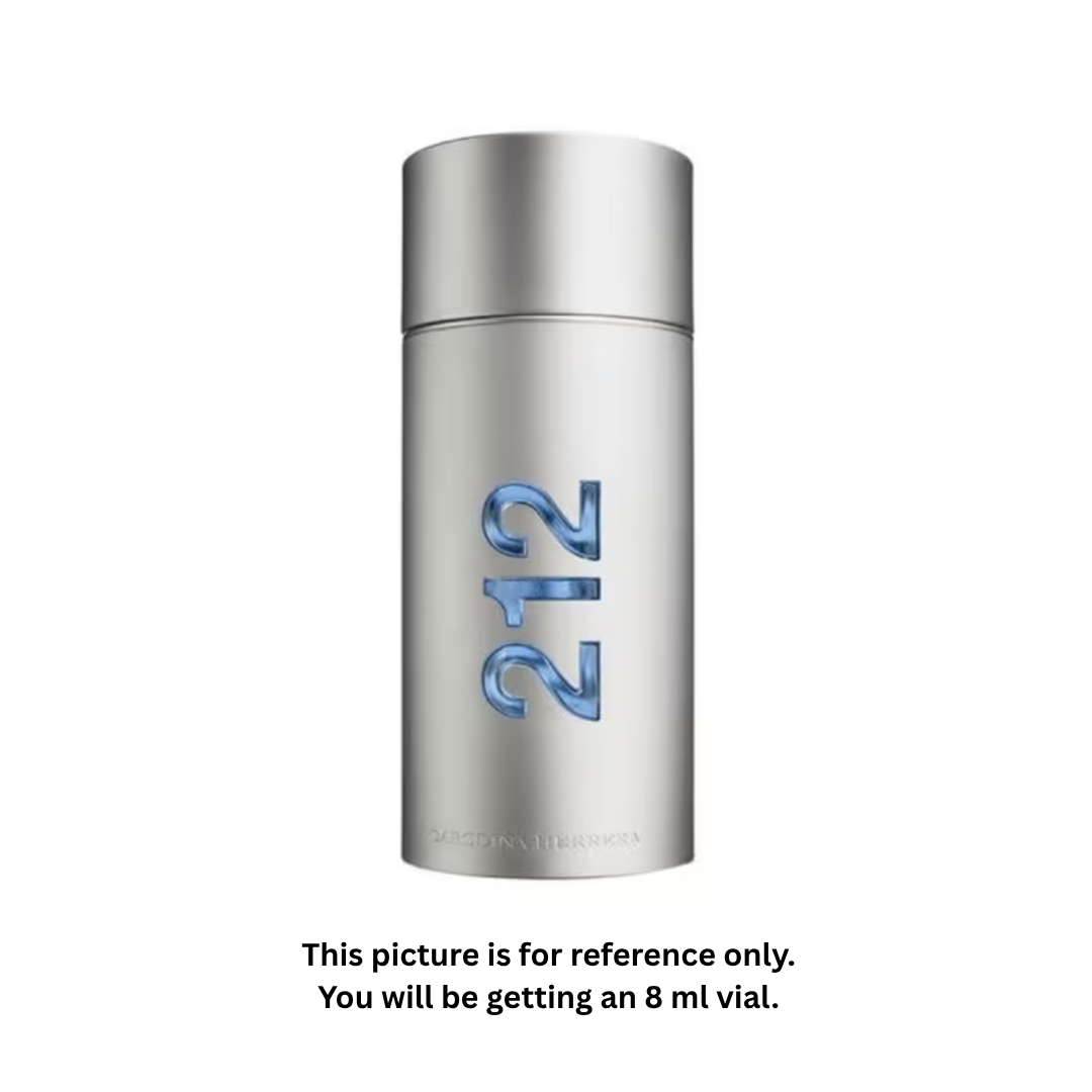 Carolina Herrera 212 NYC Men Eau de Toilette 8ml / 0.27oz – 100% Original Authentic Decanted Perfume Spray