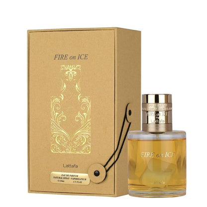 Lattafa Fire On Ice Eau de Parfum Spray Unisex 3.7 oz