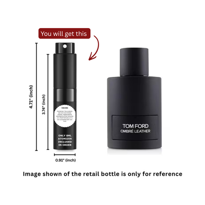 Tom Ford Ombre Leather Men Eau de Parfum 8ml / 0.27oz – 100% Original Authentic Decanted Perfume Spray