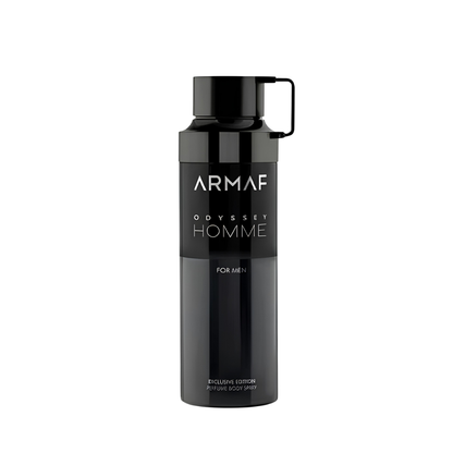 Armaf Odyssey Homme Body Spray 6.8 oz for Men | Oriental Fragrance | Mandarin Cardamom Sandalwood Vanilla