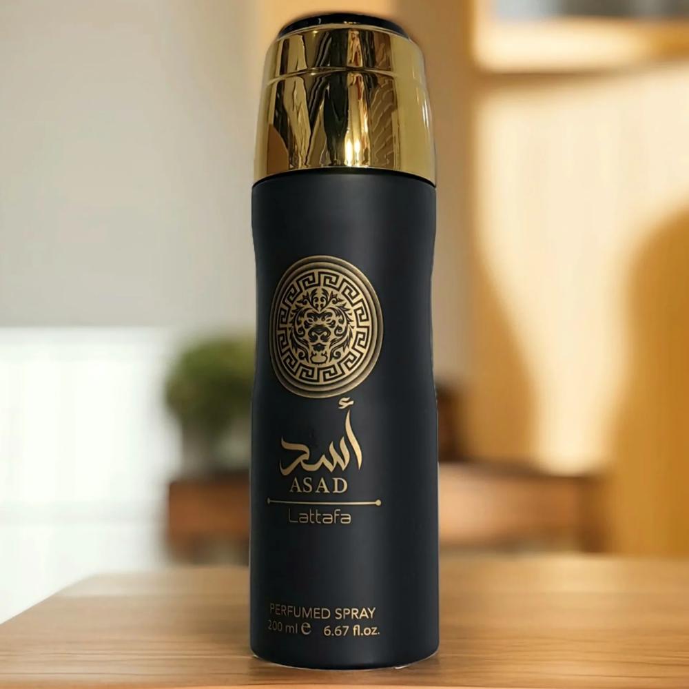 Lattafa Asad Perfumed Deodorant Body Spray for Men 6.67 oz