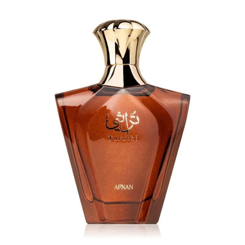 Afnan Turathi Brown Eau de Parfum Fragrance for Men 3 Oz.