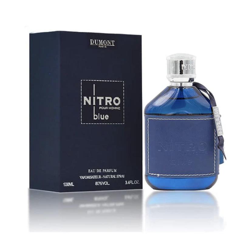 Dumont Nitro Blue Eau De Parfum Scent for Men 3.4 Oz / 100 ml