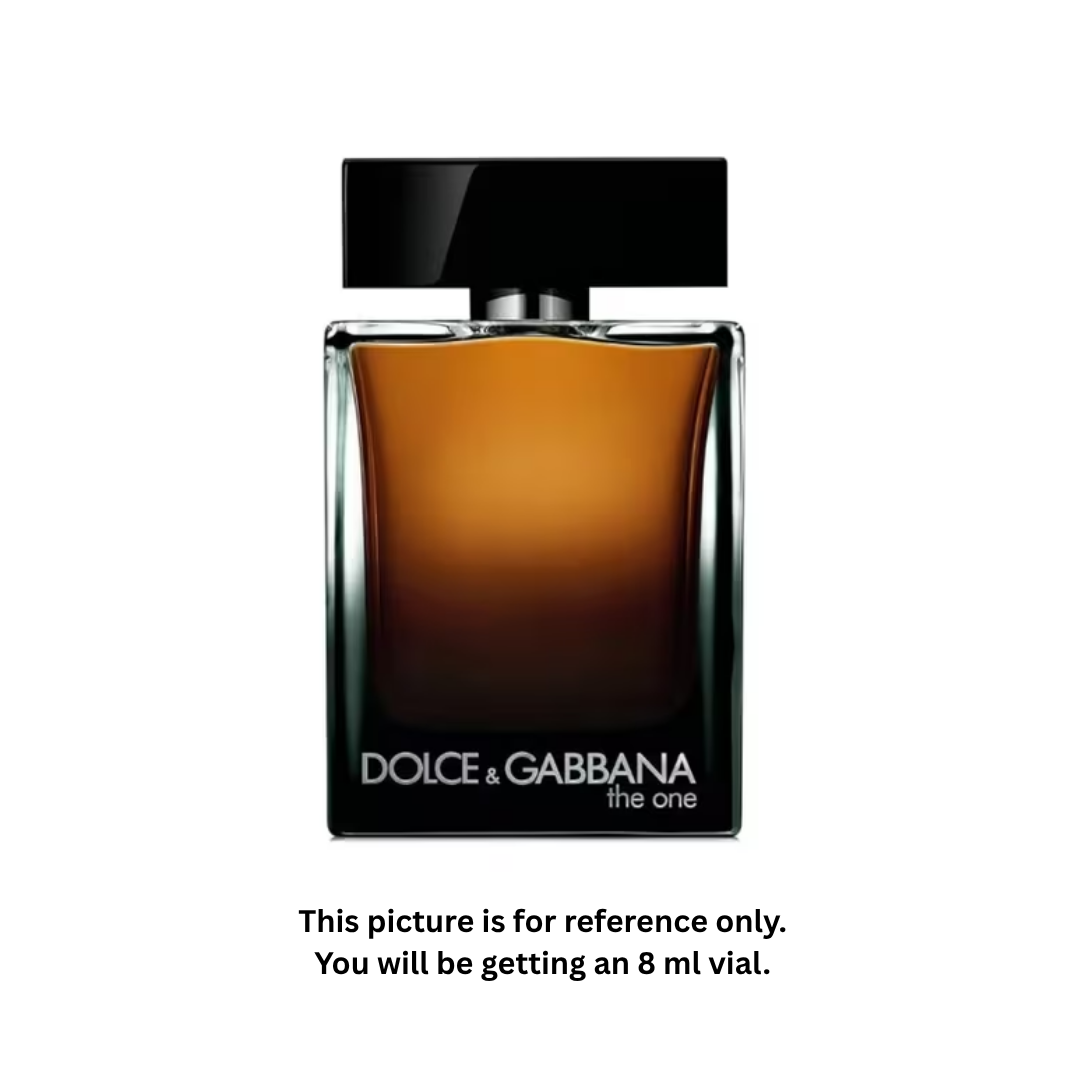 Dolce & Gabbana The One Eau de Parfum for Men 8ml / 0.27oz – 100% Original Authentic Decanted Perfume Spray