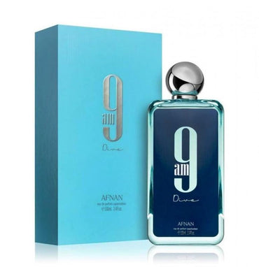 AFNAN 9AM Dive Eau de Parfum Spray Unisex 3.4 Oz Aquatic Scent