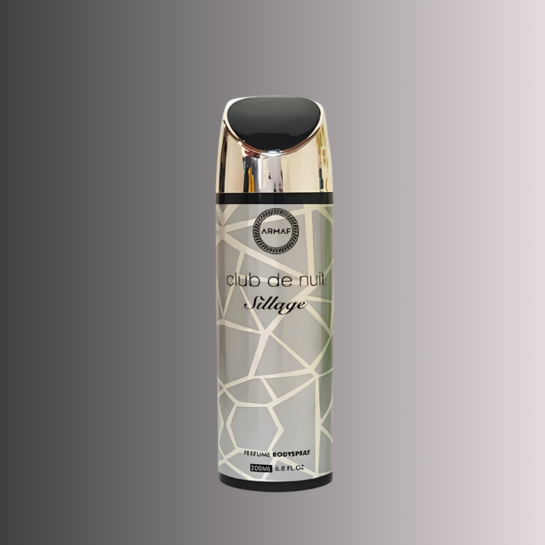 Armaf Club De Nuit Sillage Body Spray 6.8 oz for Men | Floral Woody Musk Fragrance | Bergamot Rose Sandalwood