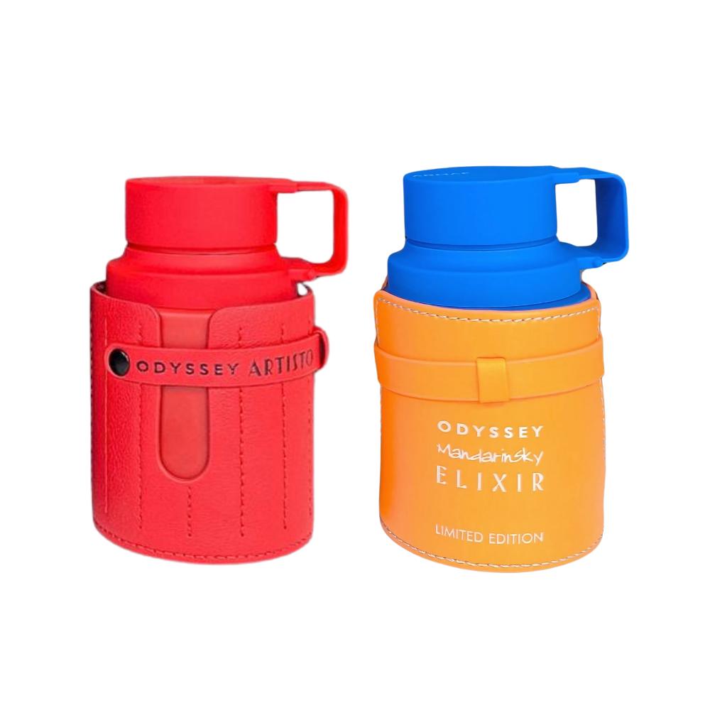 Armaf Odyssey Artisto & Mandarin Sky Elixir Eau De Parfum Set for Men 3.4 oz Each