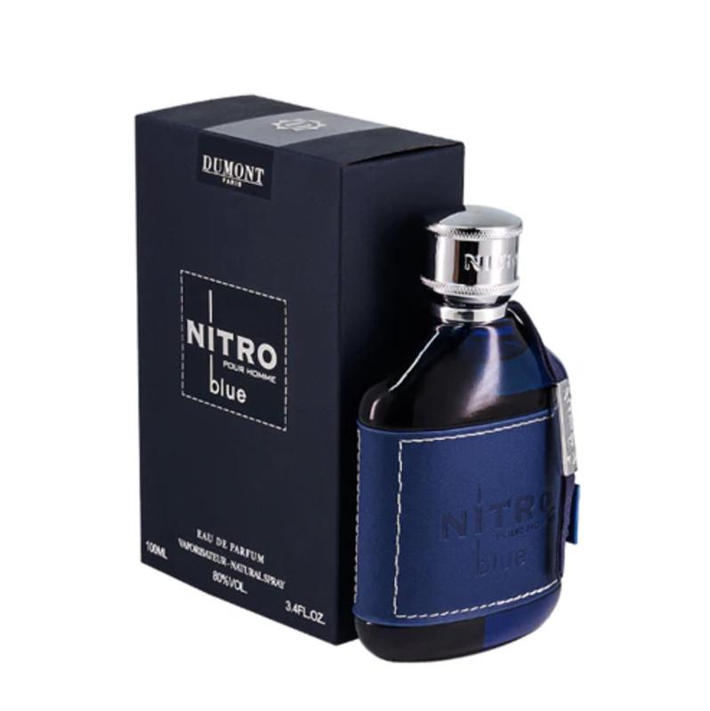 Dumont Nitro Blue Eau De Parfum Scent for Men 3.4 Oz / 100 ml