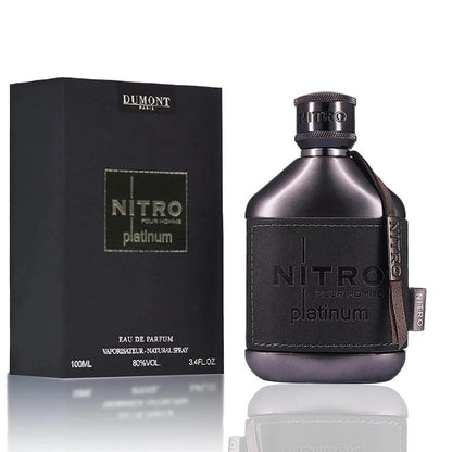 Dumont Nitro Platinum Eau de Parfum Spray for Men - 3.4Oz / 100 ml