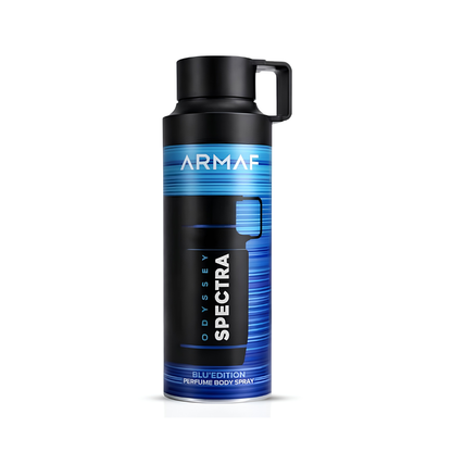 Armaf Odyssey Spectra Blu Edition Body Spray 6.8 oz for Unisex | Amber Spicy Fragrance | Cinnamon Tobacco Vanilla