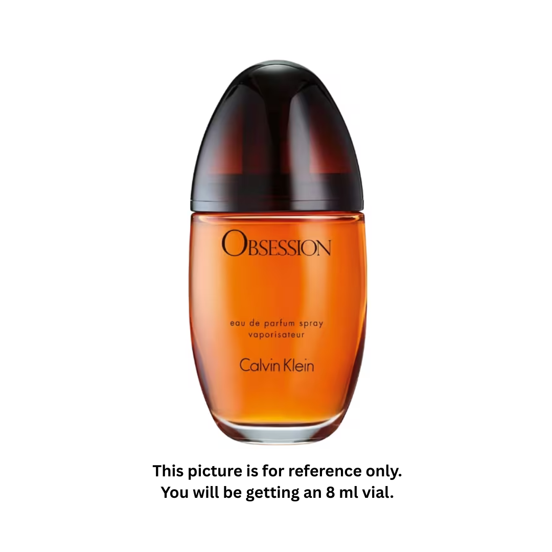 Calvin Klein Obsession for Women Eau de Parfum 8ml / 0.27oz – 100% Original Authentic Decanted Perfume Spray