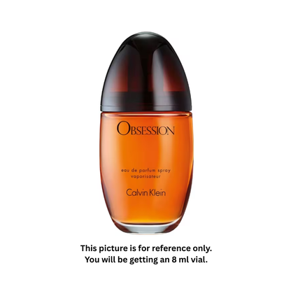Calvin Klein Obsession for Women Eau de Parfum 8ml / 0.27oz – 100% Original Authentic Decanted Perfume Spray