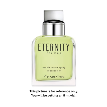 Calvin Klein Eternity for Men Eau de Toilette 8ml / 0.27oz – 100% Original Authentic Decanted Perfume Spray