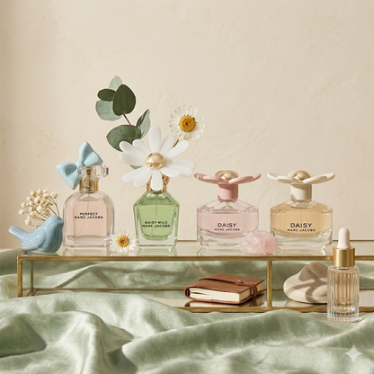 Marc Jacobs Mini Set Eau de Toilette Gift Set | 4 Piece Fragrance Collection (Daisy. Fresh, Wild & Perfect)