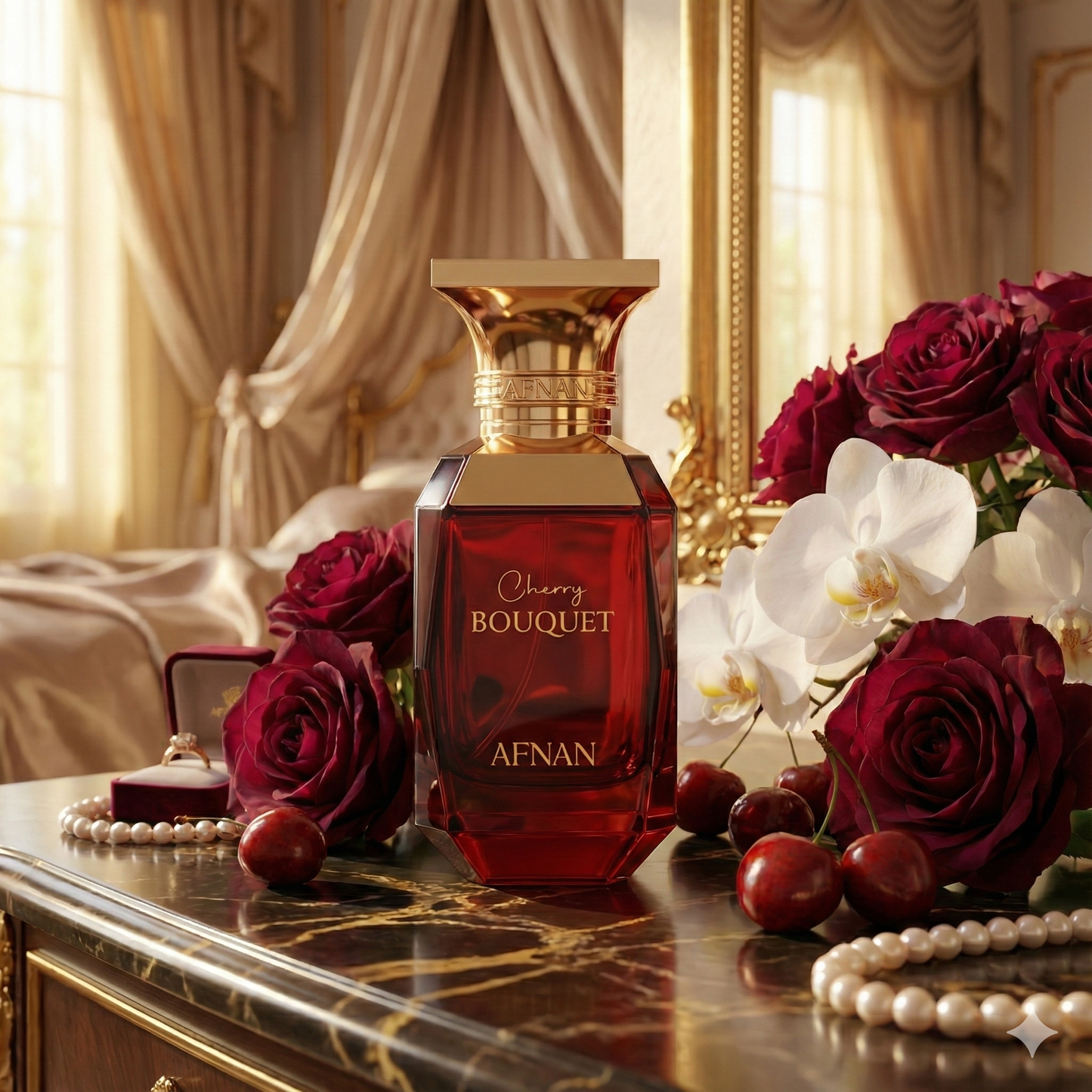 Afnan Cherry Bouquet for Women Eau de Parfum 2.8 oz