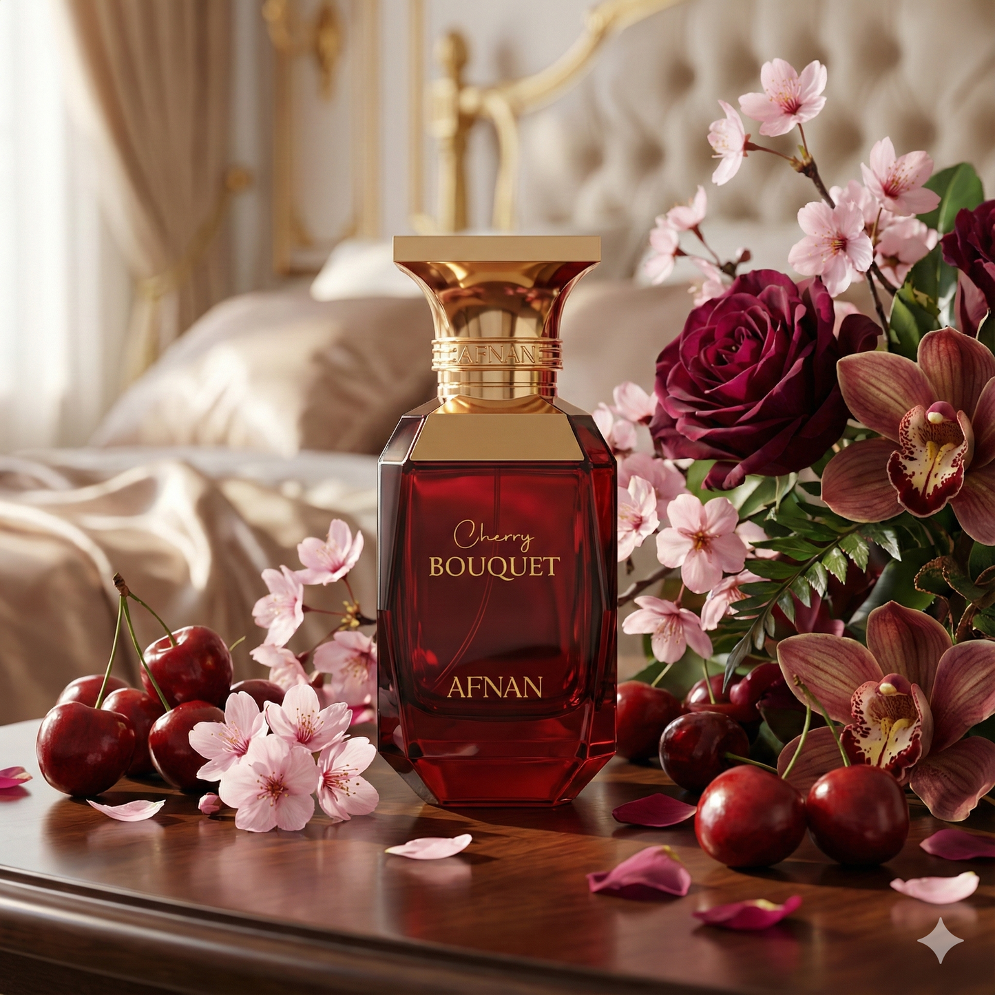Afnan Cherry Bouquet for Women Eau de Parfum 2.8 oz