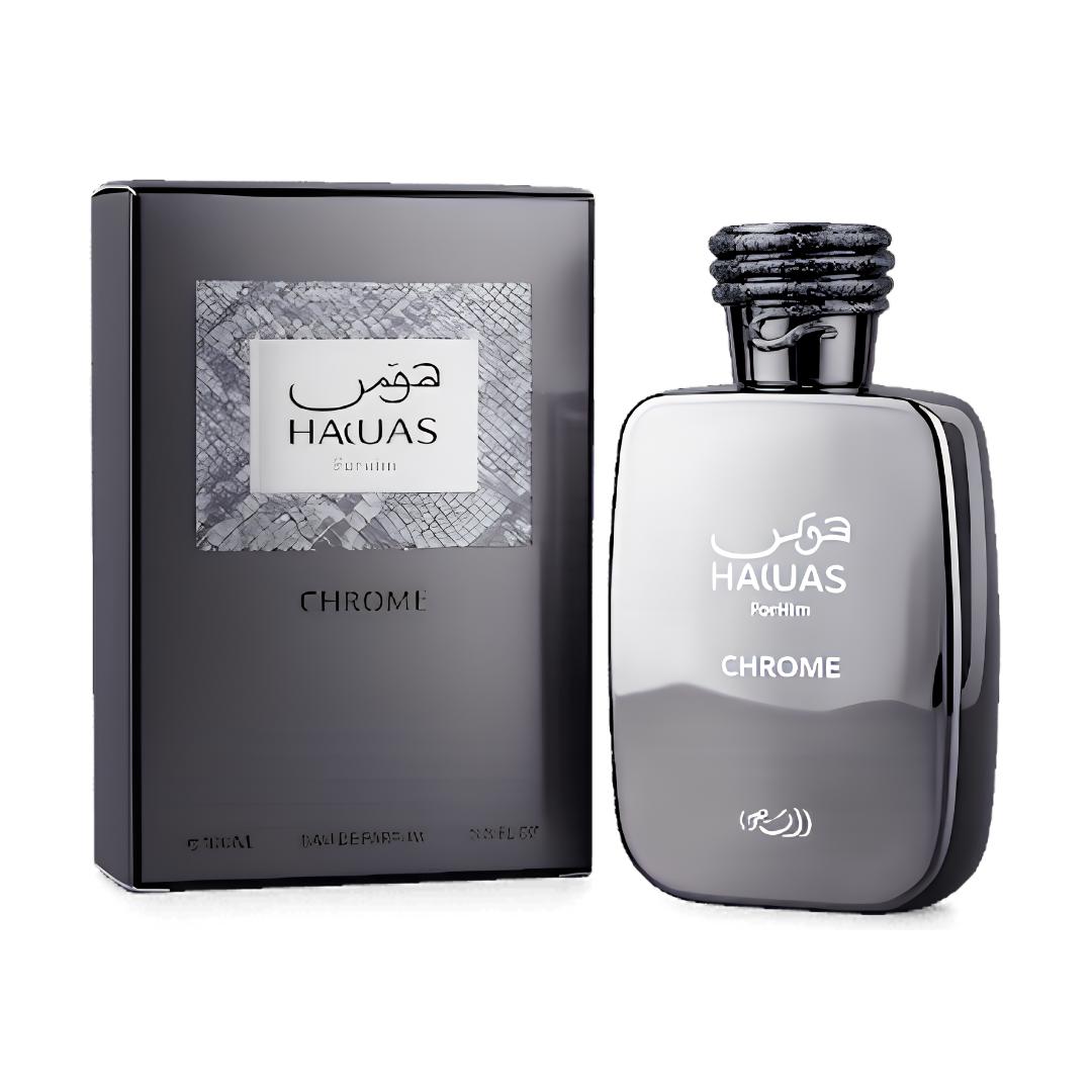 Rasasi Hawas Chrome Eau De Parfum For Men 3.4 oz