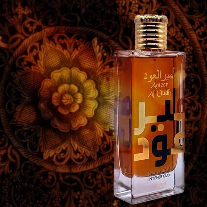 Lattafa Ameer Al Oudh Intense Oud Eau De Parfum Spray Men 3.4 oz