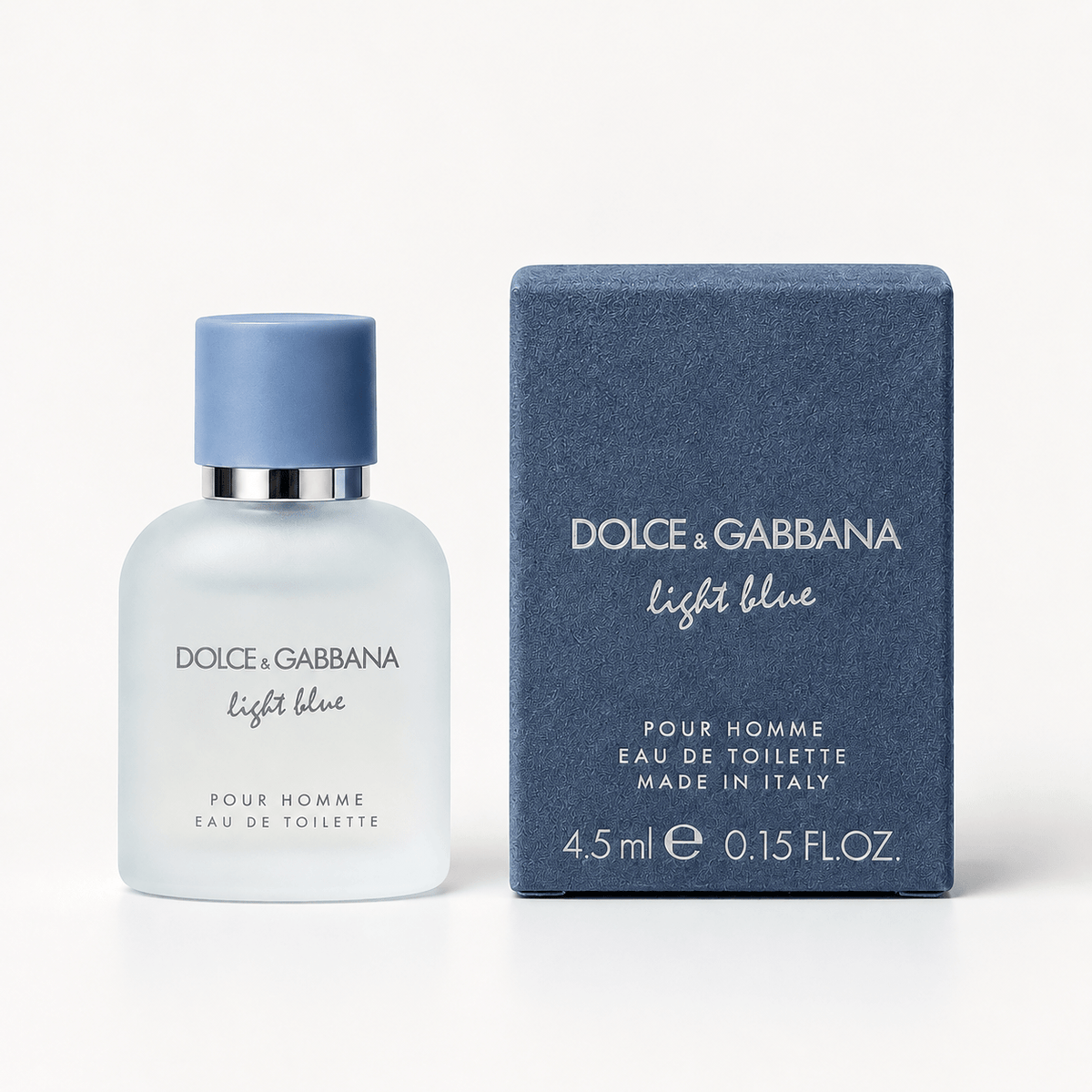 Dolce & Gabbana Light Blue Pour Homme Mini Eau de Toilette 4.5ml / 0.15oz – Fresh Citrus Woody Men’s Cologne