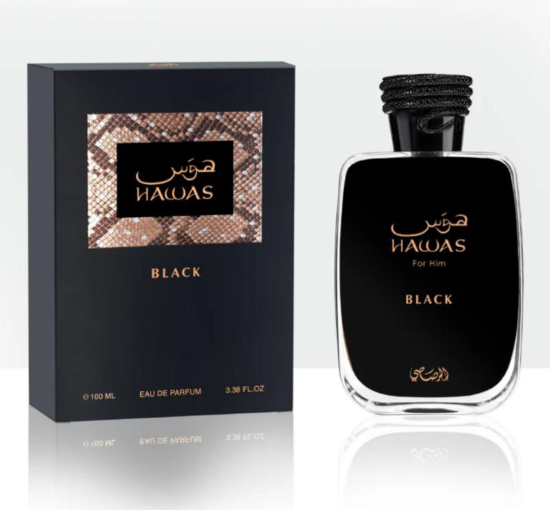 Rasasi Hawas Black Eau De Parfum Spray for Men 3.4 Oz