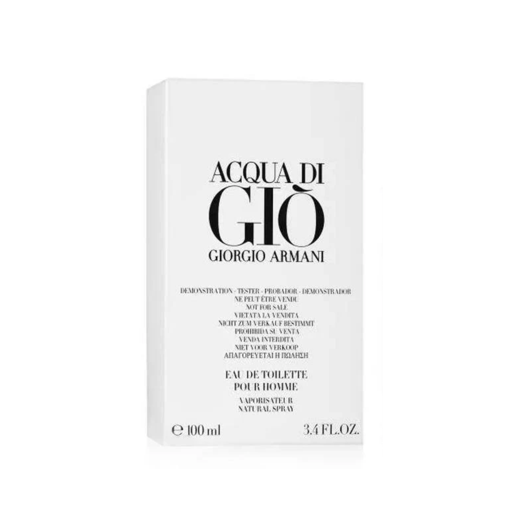 Giorgio Armani Acqua Di Gio Eau de Toilette 3.4 oz Tester for Men